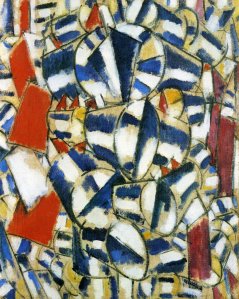 Contrasts of Form, 1913 by Fernand Leger.
