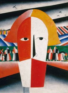 Head of a Peasant, 1928-29 by Kazimir Malevich.